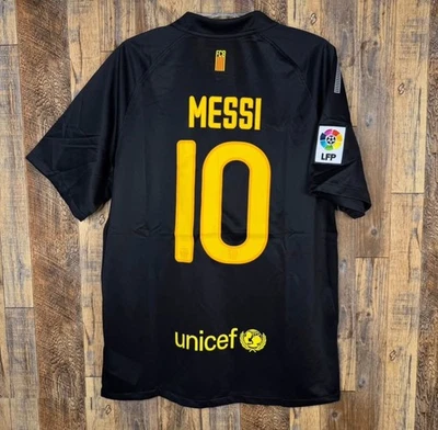 Camiseta de fútbol visitante FC Barcelona 2011-12 Messi #10 para hombre XL Foto 1 de 4