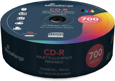 Mediarange MR202 Confezione CDR80, Argento - Immagine 1 di 4