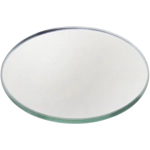 Plymor 3.5" Round, 3mm Thick Non-Beveled Glass Mirror Circle - Picture 1 of 1