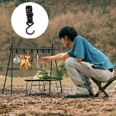 Outdoor Pentole Elevatore Cremagliera Gancio S Oggetti per la Tavola Tenda 1Pcs - Immagine 1 di 4