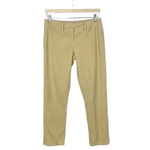 Vintage Low Rise Straight Leg Cordhose Designer Max Studio gelb Damen 6 - Bild 1 von 10