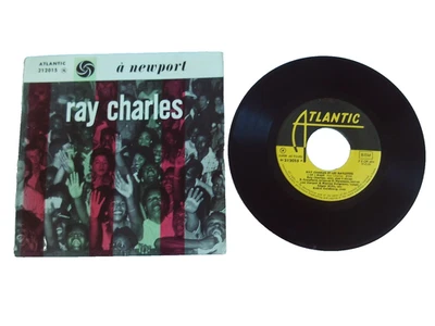 Ray Charles A Newport 3 Track 7" EP 1961 France 1st Atlantic 212015 - Image 1 of 4