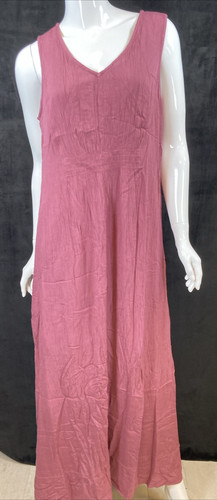 VETEMENTS Abito donna nuovo con etichetta Soft Surroundings foderato prugna made in India taglia M