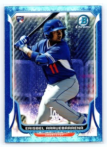 2014 Bowman Chrome Bubbles Refractor #3 Erisbel Arruebarrena #'d/99 Rookie Card - Picture 1 of 3