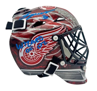Chris Osgood Signed Red Wings Mini Goalie Mask Inscribed "Wizard of Oz" (JSA) - Image 1 of 4