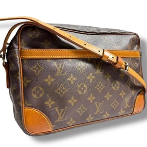 LOUIS VUITTON Trocadero 27 Shoulder Bag Monogram Leather Brown M51274 F/S - Picture 1 of 7