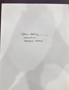 CARTOONIST HANDSIGNIERTE AUTOGRAMMKARTE 11X8,5 - Bild 1 von 1