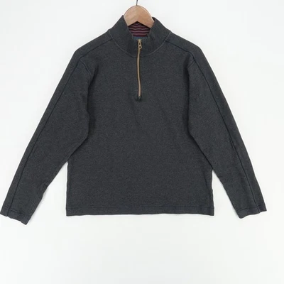 Robert Graham Sweater Mens Large Gray 1/4 Zip Pullover Classic Fit Cotton - Image 1 of 4