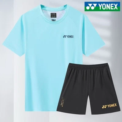 YONEX Hombre Tenis de Mesa Bádminton Camiseta y Pantalones Cortos Traje Conjunto Deportivo 25-09031 Foto 1 de 4
