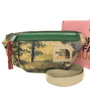 GUCCI THE NORTH FACE Nylon Body Bag Waist Pouch Bum Bag MultiColor/8BH0162 - Picture 1 of 12
