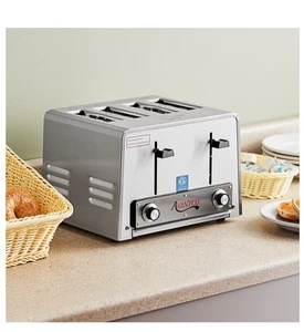 4-Slice Commercial Toaster Wide 1 1/2" Slots Standard-Duty 120V - Picture 1 of 3