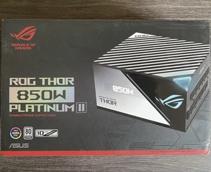 ASUS ROG THOR 850W Platinum II Gaming Power Supply Unit OLED Display Aura Sync - Zdjęcie 1 z 5