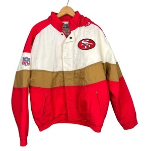 Vintage 90s NFL Apex Kids San Francisco 49ers Jacket  XL Vintage NFL Apparel  - Picture 1 of 9
