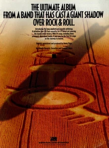 SCATOLA LED ZEPPELIN VINTAGE ANNI 90 STAMPA RIVISTA ANNUNCIO album uscita pagina pinup - Foto 1 di 1