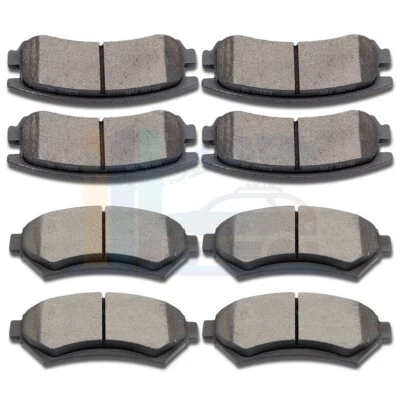 4X Front and 4X Rear Ceramic Brake Pads For 2000 2001-2005 Chevrolet Impala - Image 1 of 4