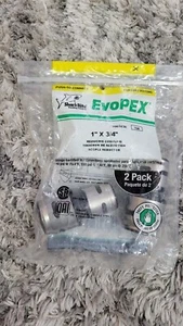 SharkBite EvoPEX 2-Pack 1-in x 3/4-in Push to Connect Reducing Coupling K060Z2 - Picture 1 of 3