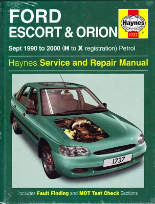 FORD ESCORT 1990-2000 (H to X reg) Petrol HAYNES Manual 1737 NEW & SEALED - Image 1 of 2