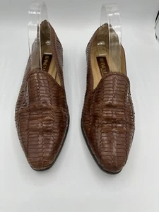 Ipanema Brown Woven Leather Shoes Sandals Womens Sz 10 Boho Hippy Hippie - Picture 1 of 9
