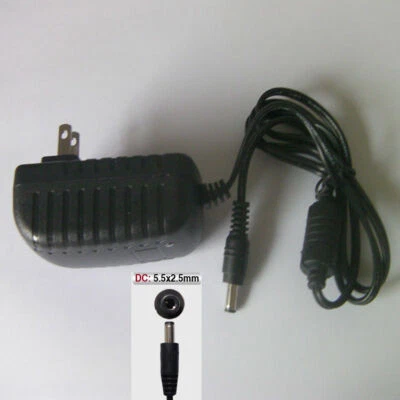 Wall Power Adapter AC to 12V DC 2A Regulated Supply Charger 5.5mm 2.5mm Plug - Image 1 of 4
