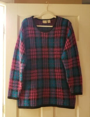 Vintage Hasting & Smith Vintage Oversized Plaid Sweater -Size Large ❄🌲😍 - Image 1 of 4