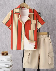 Boys Lightweight Two-Piece Short Set - Picture 1 of 4