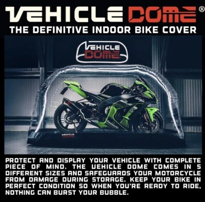 Vehicle Dome Medium Indoor Motorcycle Inflatable Air Bubble Cover Storage System - Image 1 of 4