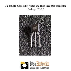 2x 2SC815 C815 NPN Transistor 60V 200mA 250mW 100MHz TO-92 - Foto 1 di 1
