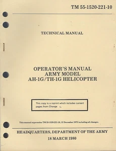 Historical book AH-1G/TH-1G Army Model Helicopter, Cobra, Operator - Imagen 1 de 1