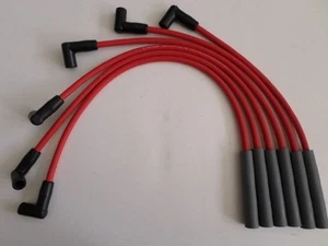 CHEVY Inline 6 / Straight 6 194-216-235 HEI RED 8mm HI-PERFORM Spark Plug Wires - Picture 1 of 1
