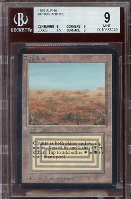 MINT BGS 9 Alpha Scrubland ~ QUAD+ 9.5 ~ Vintage MTG/Magic!!! - Image 1 of 2