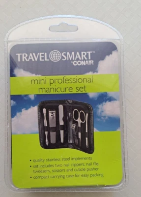 Juego de manicura profesional Travel Smart de Conair Mini NUEVO/SELLADO Foto 1 de 2