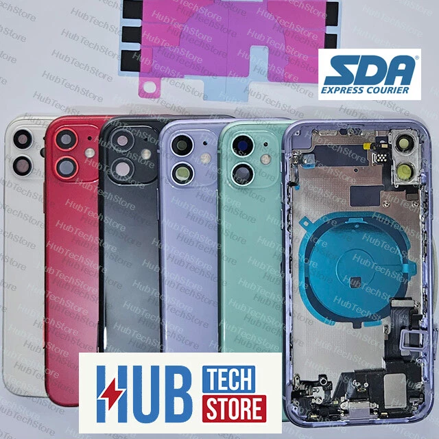 COVER SCOCCA POSTERIORE COPRI BATTERIA per APPLE IPHONE 11 COMPLETA+FRAME + FLEX