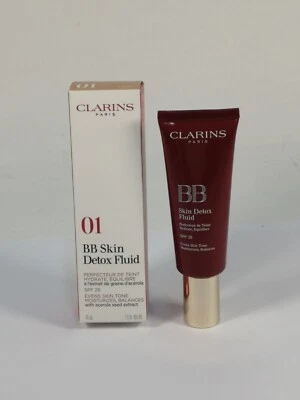 Clarins BB Skin Detox Fluid SPF 25 45 ml. FeuchtigkeIt Nr. 01 light OVP (51) - Bild 1 von 2