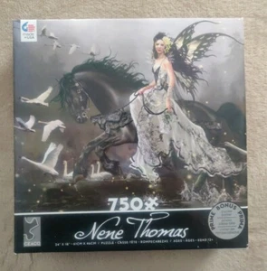 Rompecabezas Nene Thomas Art 750 Piezas Hada Lamentación de los Cisnes Belleza Negra - Imagen 1 de 10