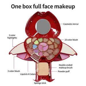 Multi-Use All in One Gift Box Makeup Kit Full Set Women Lip Eyeshadow Brow Blush - Picture 1 of 6