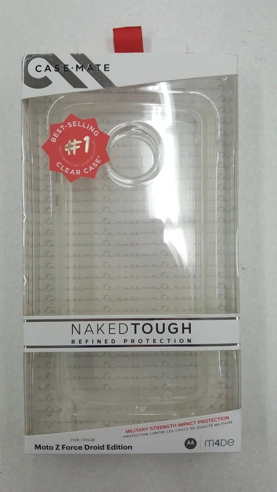 Case-Mate Naked Protección Refinada Resistente Moto Z Force Droid Edition - Transparente  Foto 1 de 3