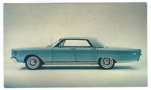 Vintage Blue 1965 Mercury Park Lane 4 Door Hardtop Advertising Postcard - Picture 1 of 2