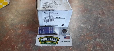 Burndy YA28  HYLUG Long Barrel Compression Terminal 4/0 CU 1/2 Stud - Image 1 of 3