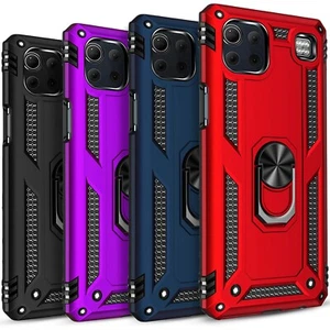 For LG K92 5G Phone Case, Metal Ring Kickstand Cover + Tempered Glass Protector - Picture 1 of 24