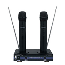 VocoPro VHF-3300 Dual Wireless Rechargeable Microphone System