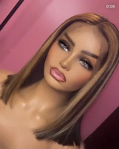 short wigs for women human hair lace front - Picture 1 of 2
