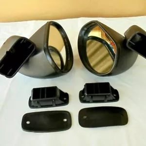 For Ford Escort Mk1 Mk2 RS2000 Corcel PAIR DOOR MIRROR LH/RH Black Retro Rally - Bild 1 von 11