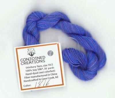Silk Hand-Dyed Thread 30 Yd Conjoined Creations Blu Denim 1616 Cross Stitch - Image 1 of 2