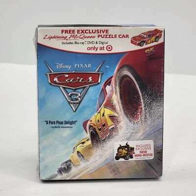 Disney Pixar's Cars 3 (Blu-ray/DVD/Digital, 2017, Target Exclusive W/Puzzle Car) - Image 1 of 3