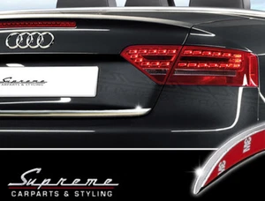 para AUDI A5 8F Cabriolet - 3M cromo listón trasero protección de bordes tuning - Imagen 1 de 6