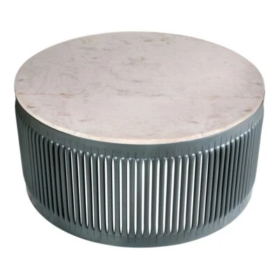 Mesa de centro contemporánea de metal gris Moe's Home Collection Nelson Foto 1 de 4