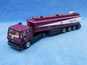 RARE TOP ! SIKU 1:55 ? MERCEDES SK MINOL TOPAS-Tankzug - CAMION CITERNE - Foto 1 di 15
