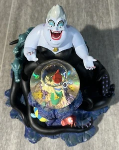 Disney Little Mermaid Ursula Sculpture with Mini Ariel Snow Globe Rare - Picture 1 of 18