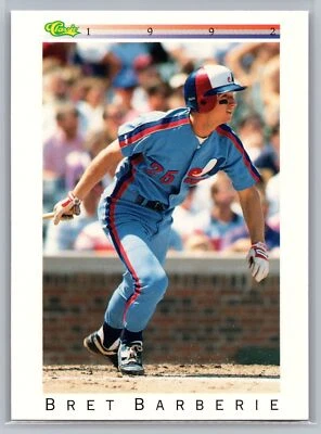 1992 Classic I #T9 Bret Barberie Montreal Expos - Image 1 of 2