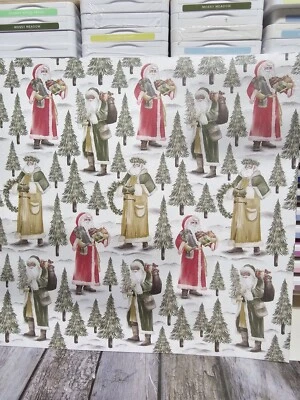 Stampin’ Up! TRADICIONES DE ST NICK DESIGNER SERIES PAPEL DSP 12 hojas 12 x 12 Foto 1 de 3